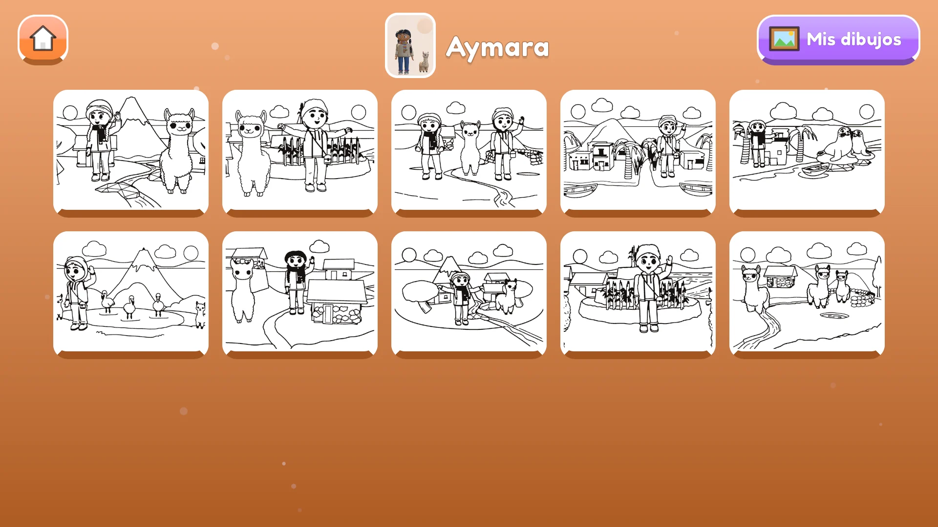 Pintar: láminas del pueblo aymara para elegir