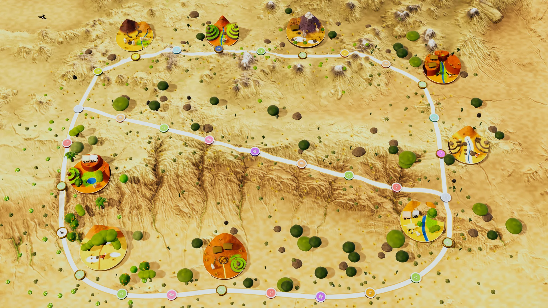 Tablero del territorio Quechua en el juego